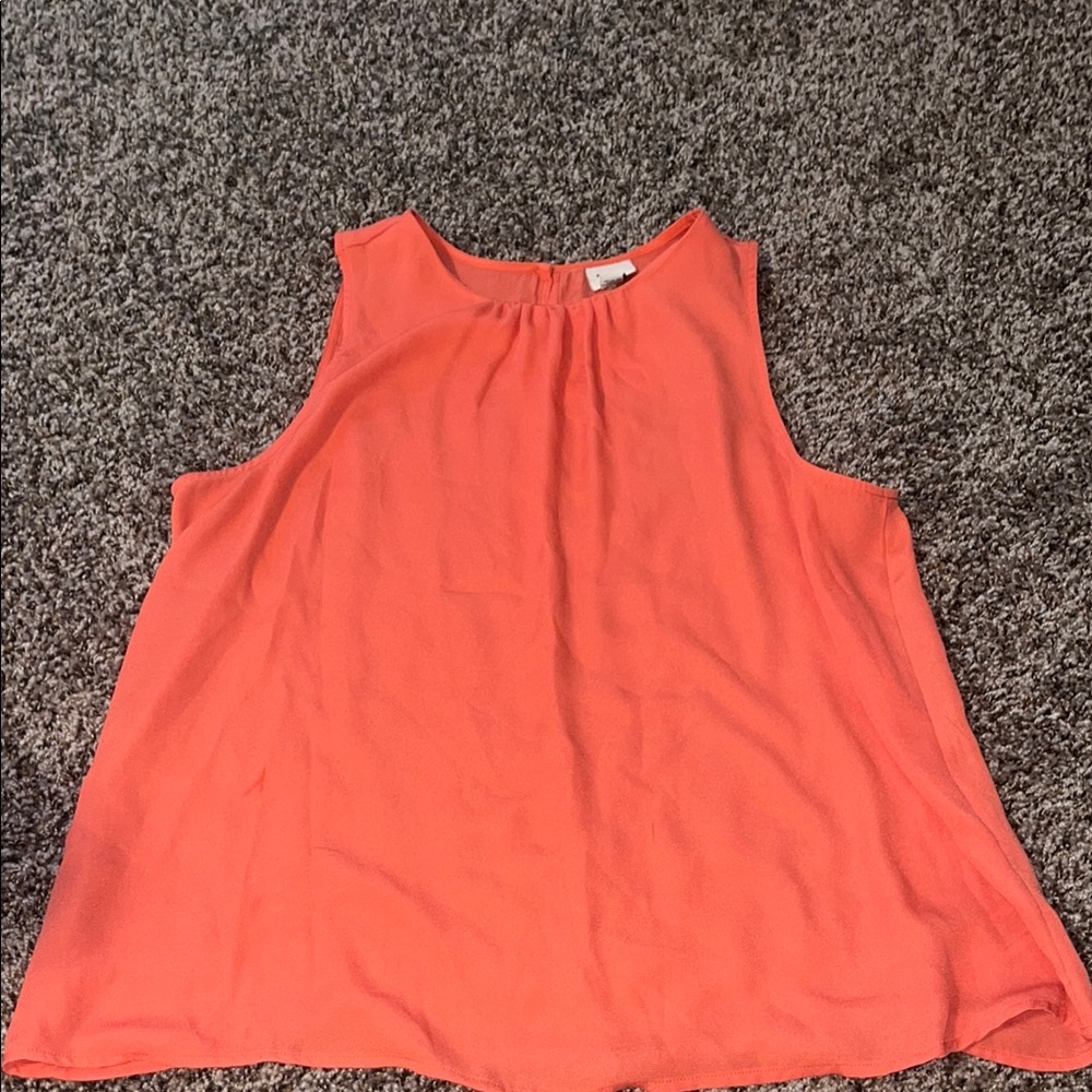A New Day Coral Relaxed Sleeveless Top